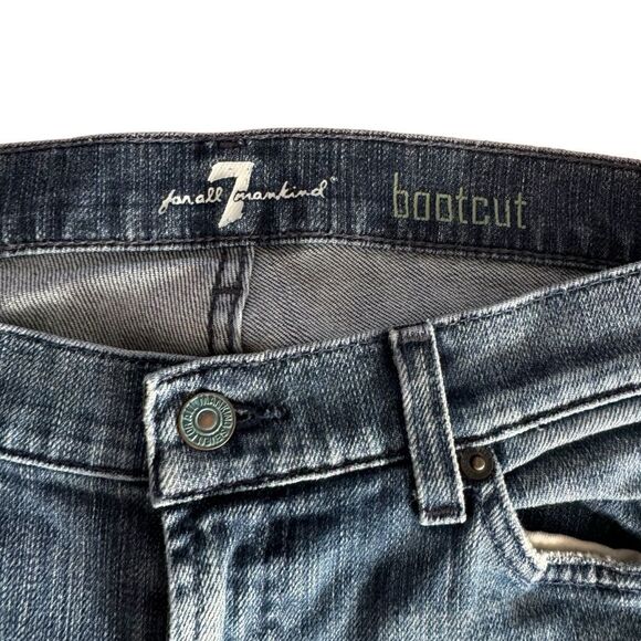 7 For All Mankind Blue Bootcut Jeans - Picture 6 of 12